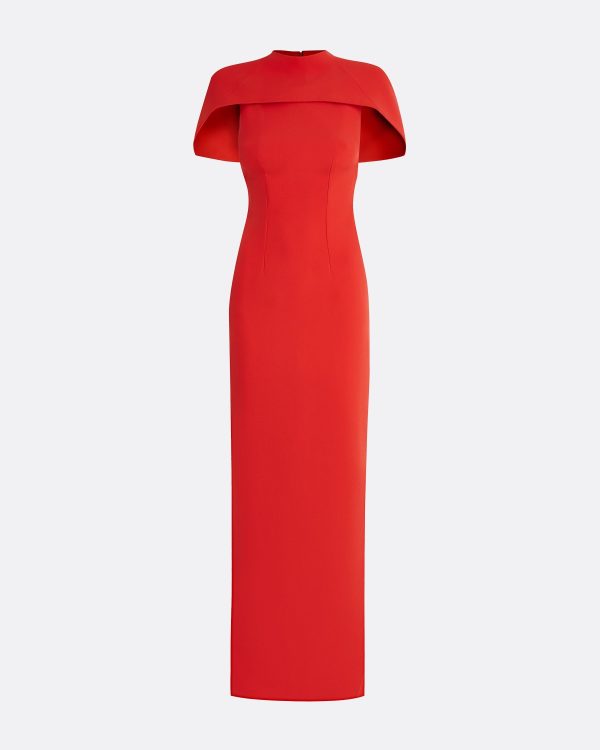 Kalika Scarlet Red Long Dress - Image 5