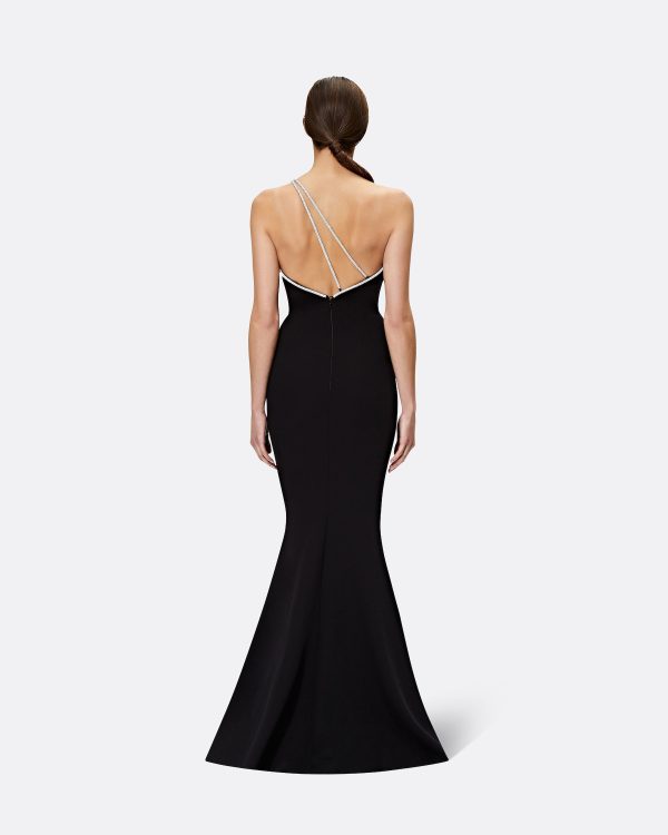 Electra Black Long Dress - Image 2
