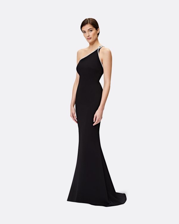 Electra Black Long Dress - Image 4