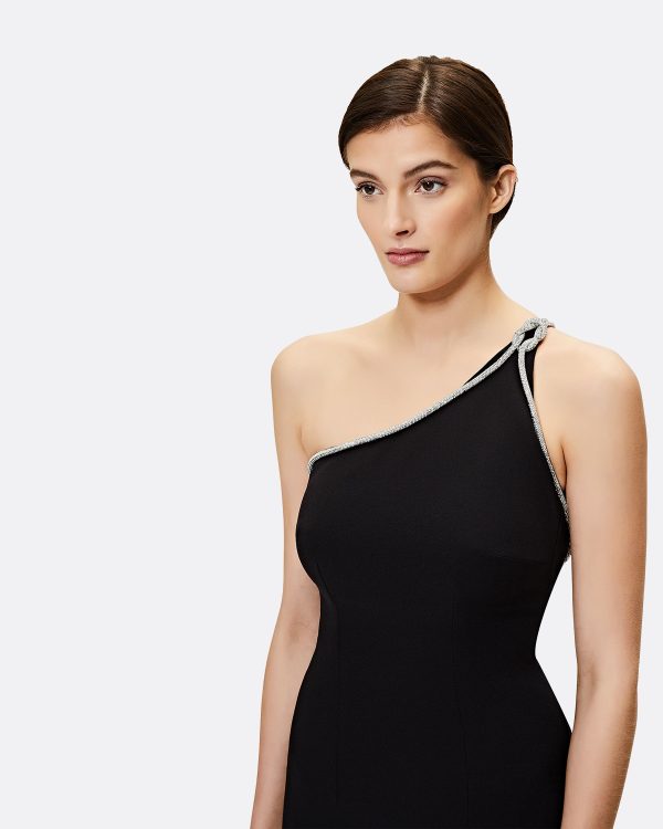 Electra Black Long Dress - Image 5