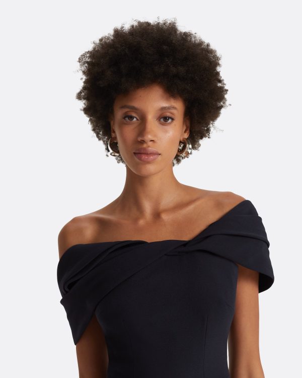 Rossa Midnight Navy Long Dress - Image 3