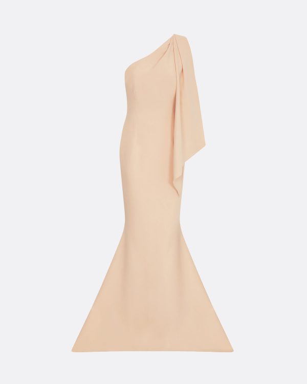 Elvie Peach Long Dress - Image 5