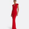 Dana Dazzling Red Long Dress - Image 4