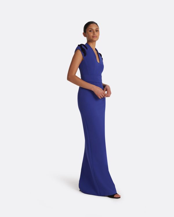 Dana Skiathos Blue Long Dress - Image 4