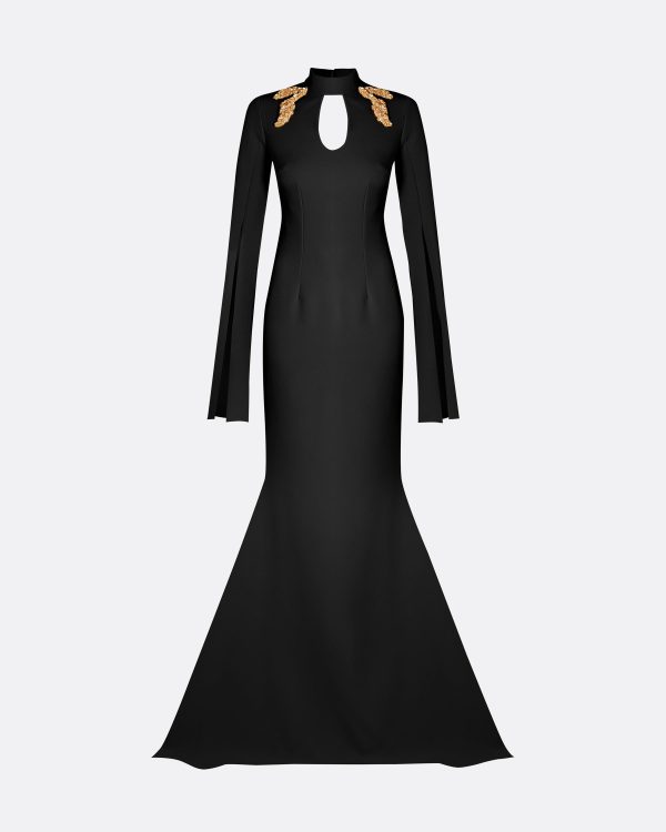 Anouk Black Long Dress - Image 5