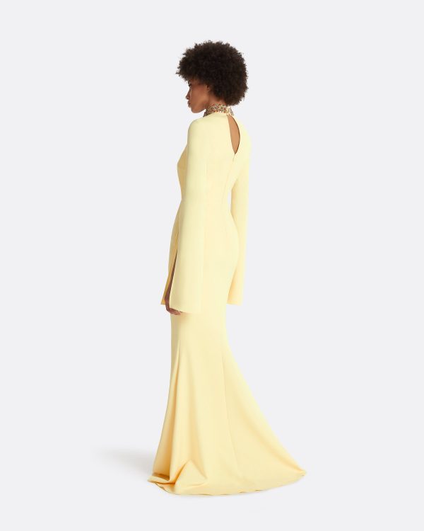 Anouk Pale Yellow Long Dress - Image 2