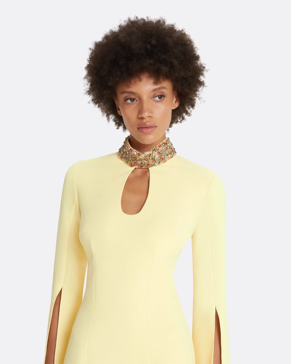Anouk Pale Yellow Long Dress - Image 3