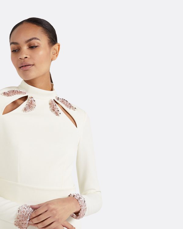 Kamala Ivory Long Dress - Image 3