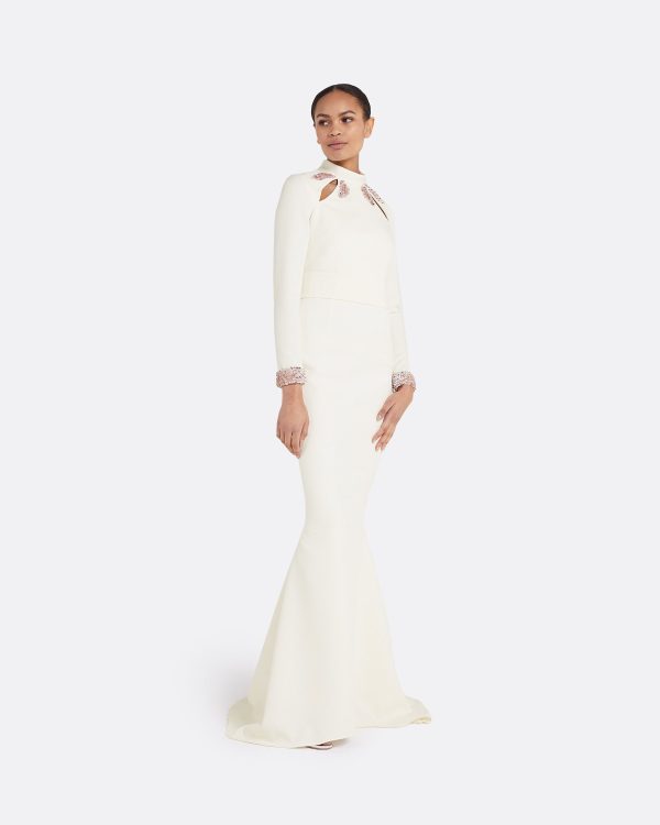 Kamala Ivory Long Dress - Image 4
