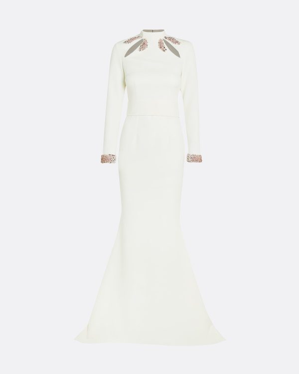 Kamala Ivory Long Dress - Image 5