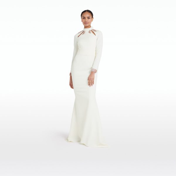 Kamala Ivory Long Dress - Image 6