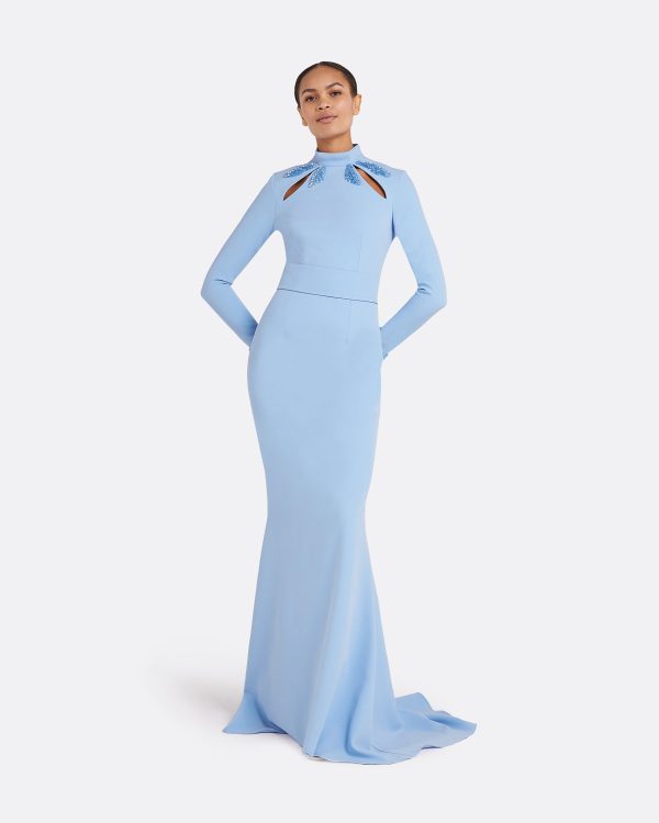 Kamala Soft Sky Long Dress
