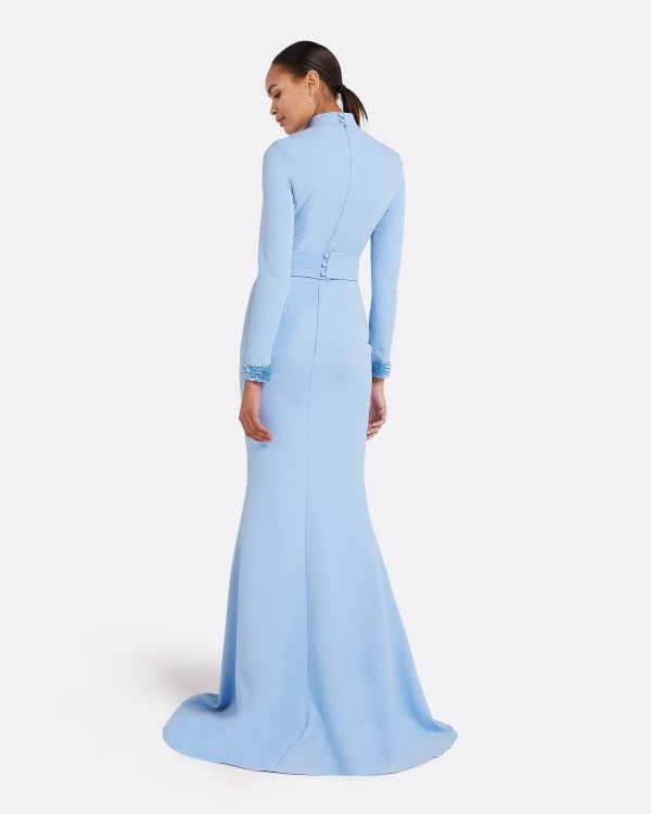 Kamala Soft Sky Long Dress - Image 2