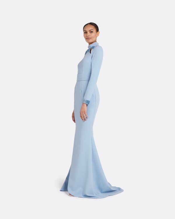 Kamala Soft Sky Long Dress - Image 4