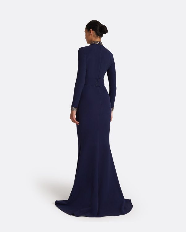 Kamala Azurite Blue Long Dress - Image 2