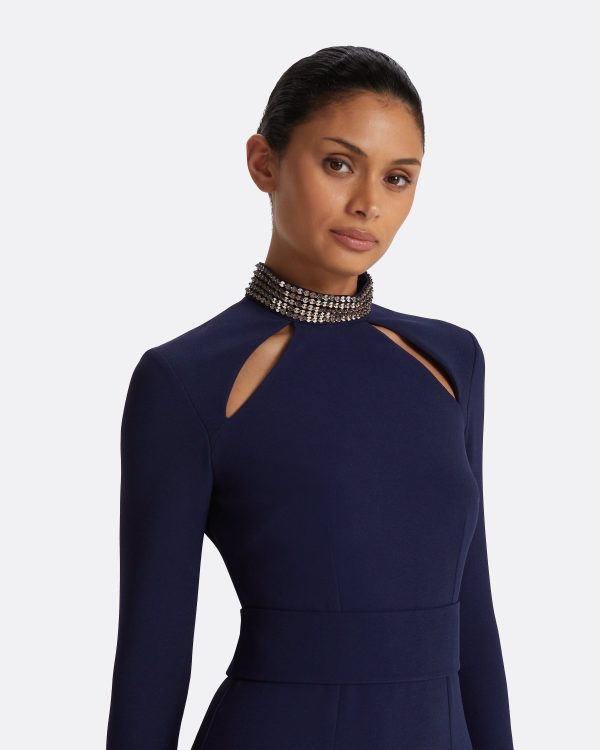 Kamala Azurite Blue Long Dress - Image 3