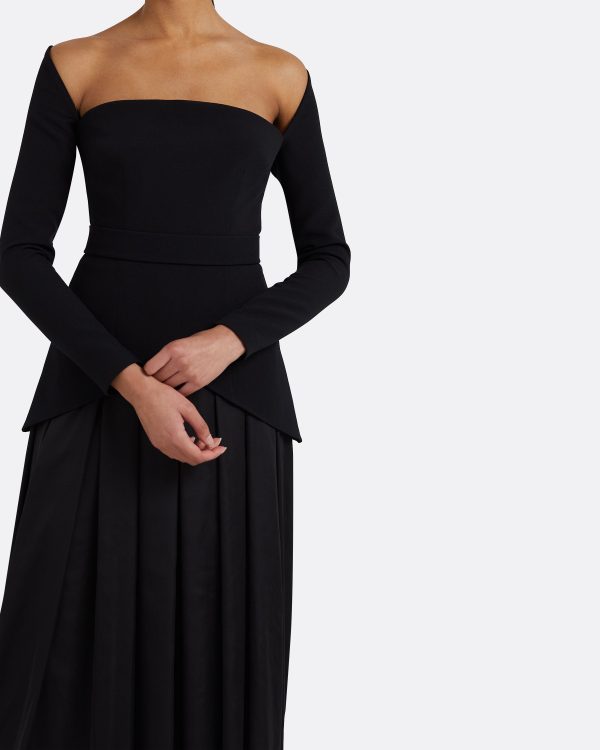 Desta Black Long Dress - Image 3