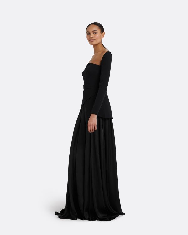 Desta Black Long Dress - Image 4