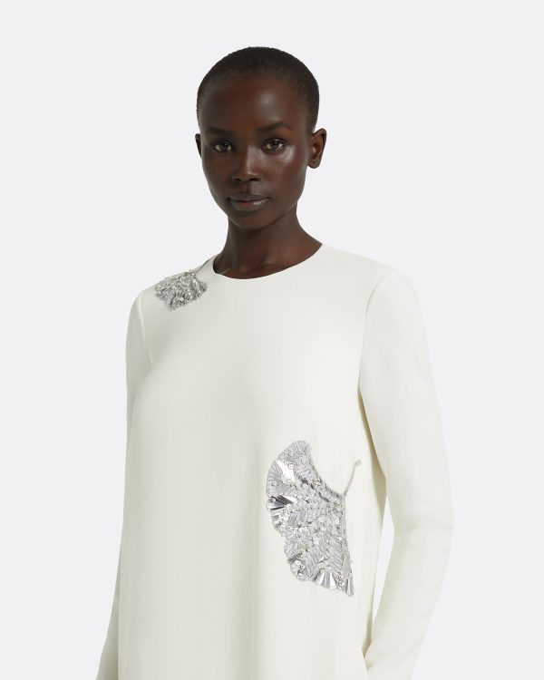 Naima Ivory Long Dress - Image 3