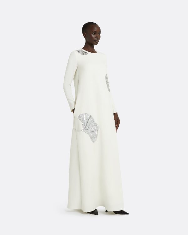 Naima Ivory Long Dress - Image 4