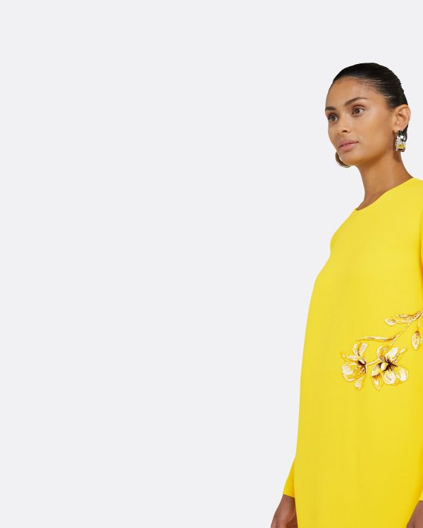 Naima Canary Long Dress - Image 3
