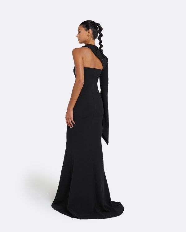 Raha Black Long Dress - Image 2