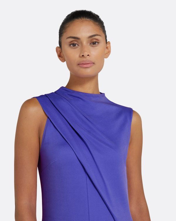 Iris Anemone Blue Long Dress - Image 3