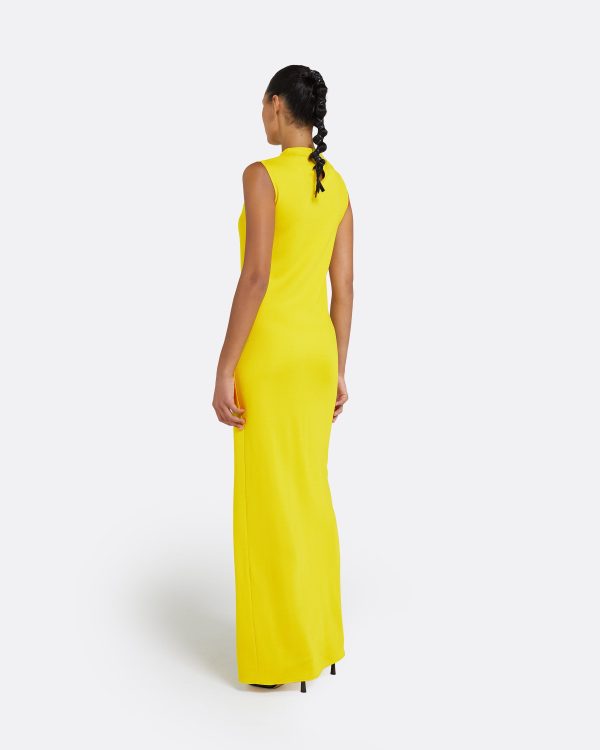 Iris Canary Long Dress - Image 2