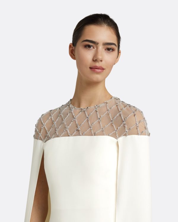 Ambere Ivory Long Dress - Image 3