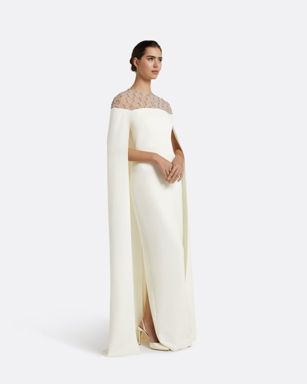 Ambere Ivory Long Dress - Image 4