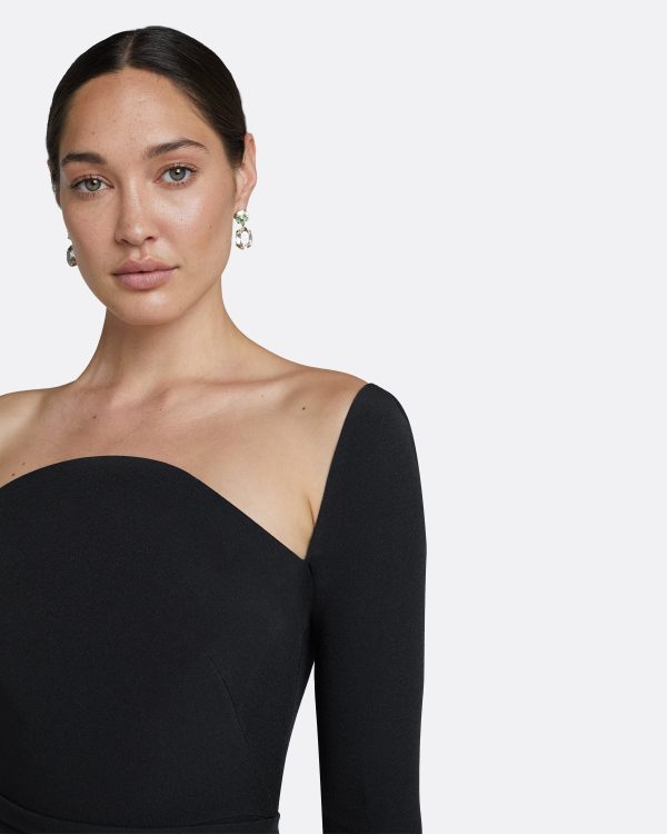Heidi Black Long Dress - Image 3