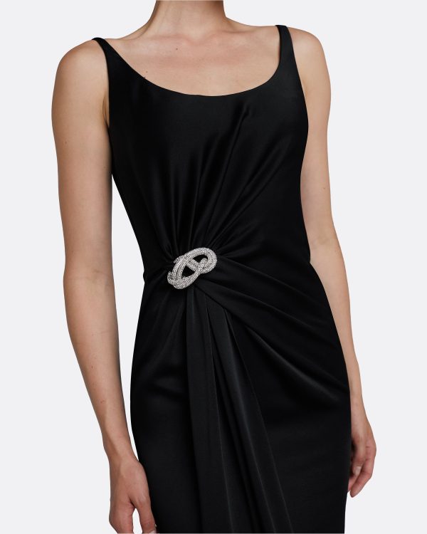 Bendetta Black Long Dress - Image 3