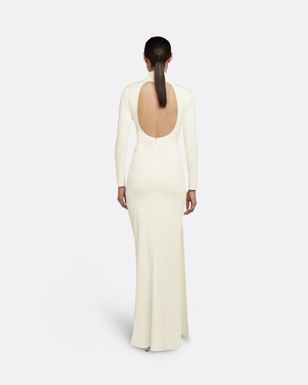 Benni Ivory Long Dress - Image 2