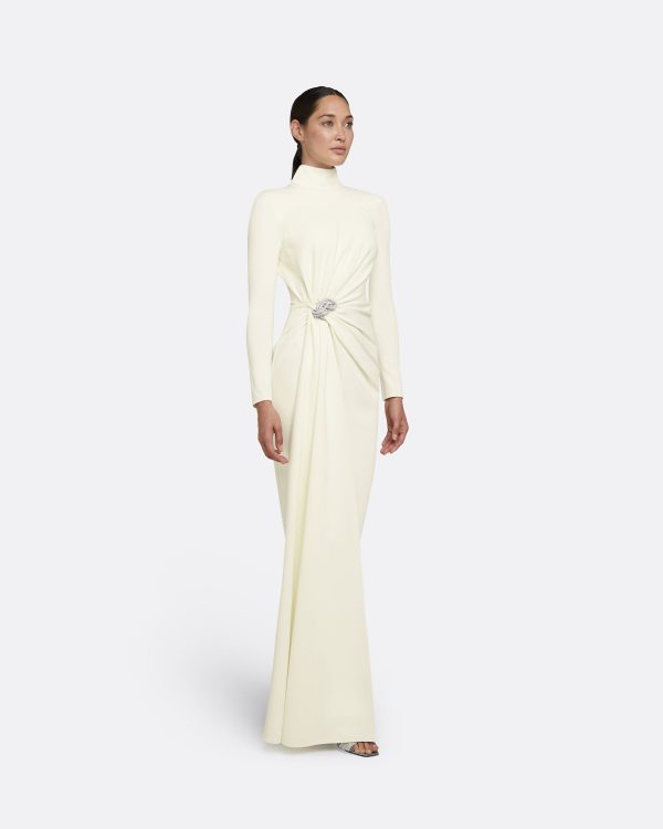 Benni Ivory Long Dress - Image 4