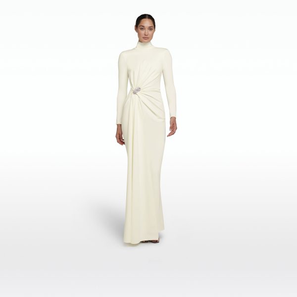 Benni Ivory Long Dress - Image 6