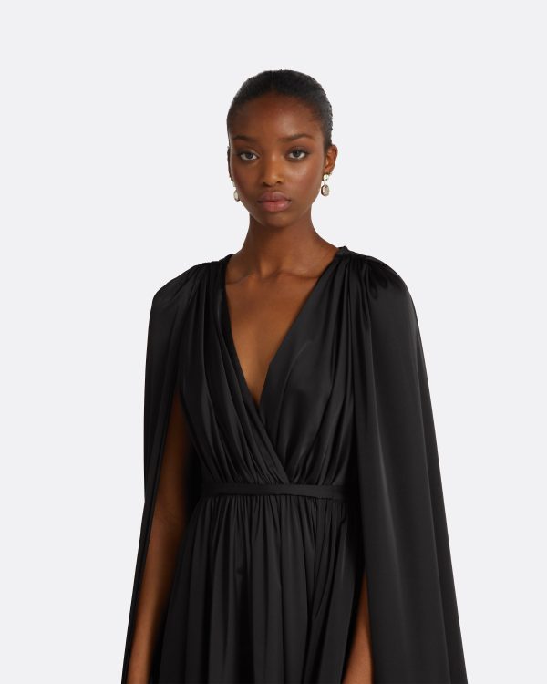 Bianca Black Long Dress - Image 3