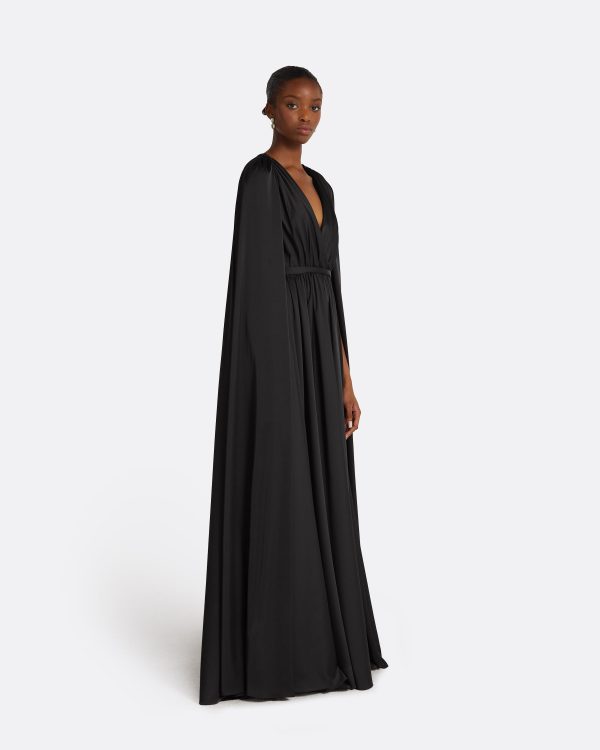 Bianca Black Long Dress - Image 4