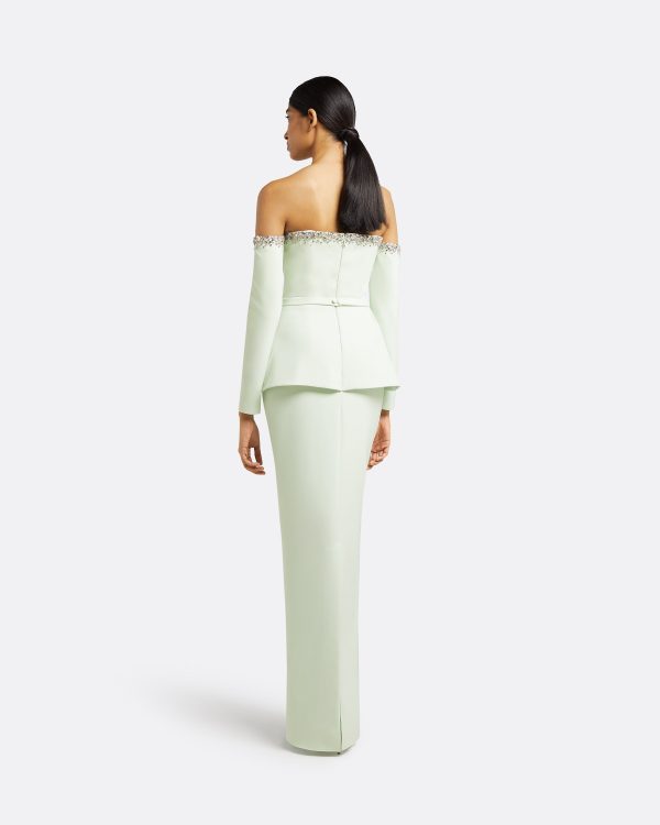 Giuliana Spearmint Long Dress - Image 2