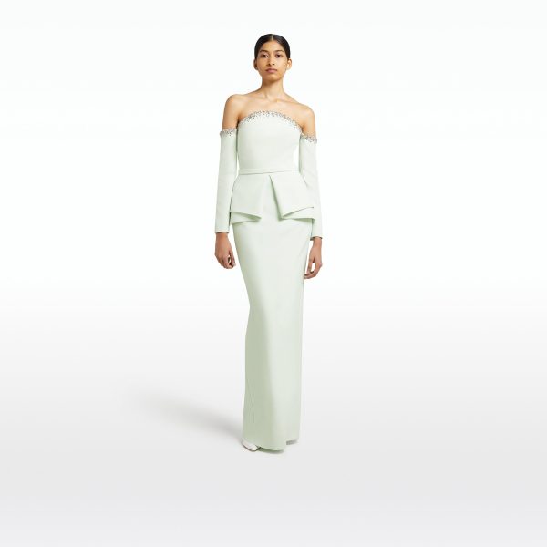 Giuliana Spearmint Long Dress - Image 6