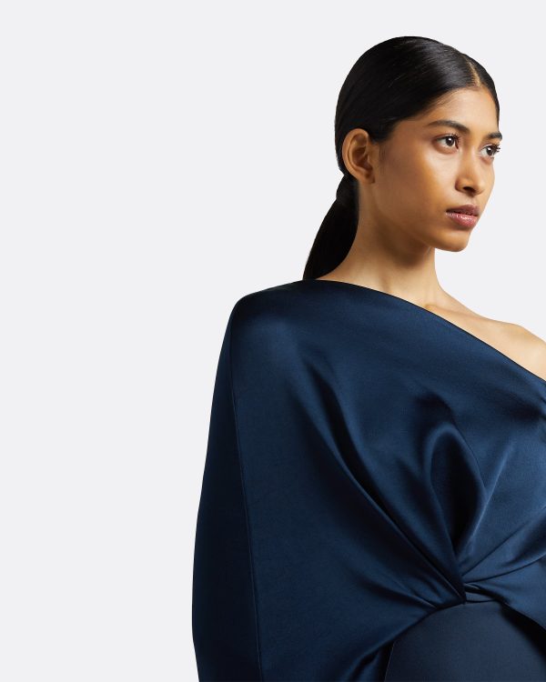 Cadenza Ink Blue Long Dress - Image 4