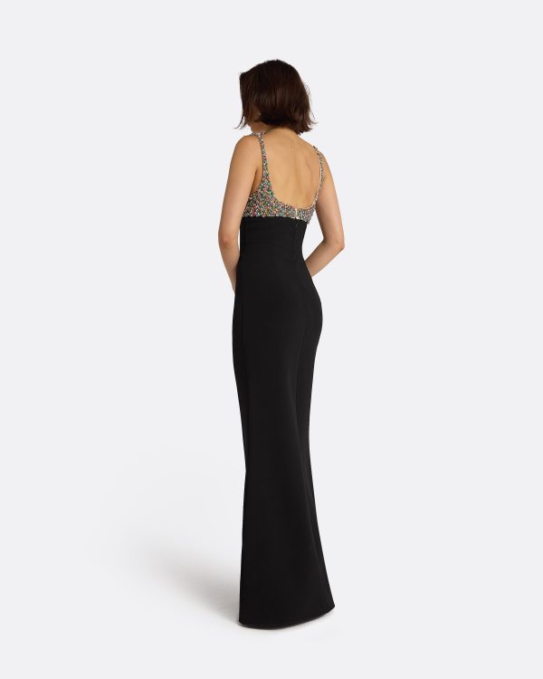 Beatriz Black Long Dress - Image 2