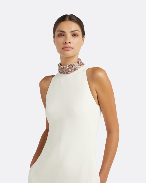 Priscilla Ivory Long Dress - Image 3