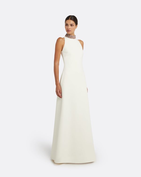 Priscilla Ivory Long Dress - Image 4