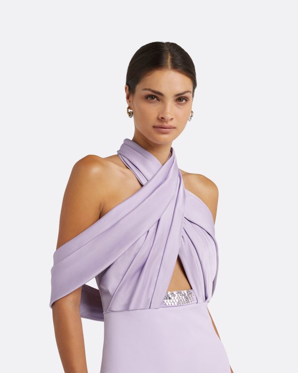 Louella Verbena Embroidered Long Dress - Image 3