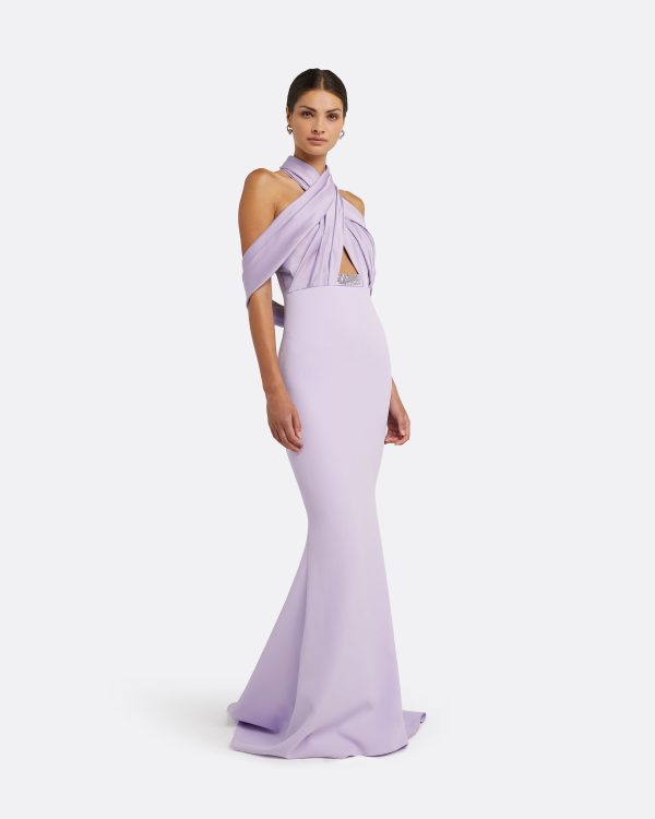 Louella Verbena Embroidered Long Dress - Image 4