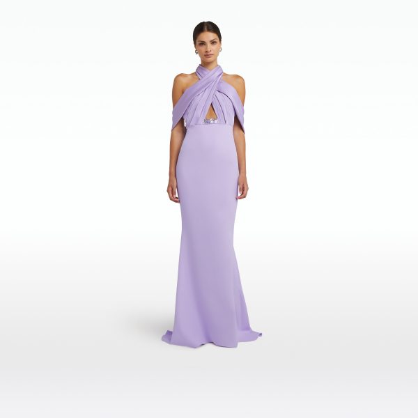 Louella Verbena Embroidered Long Dress - Image 6