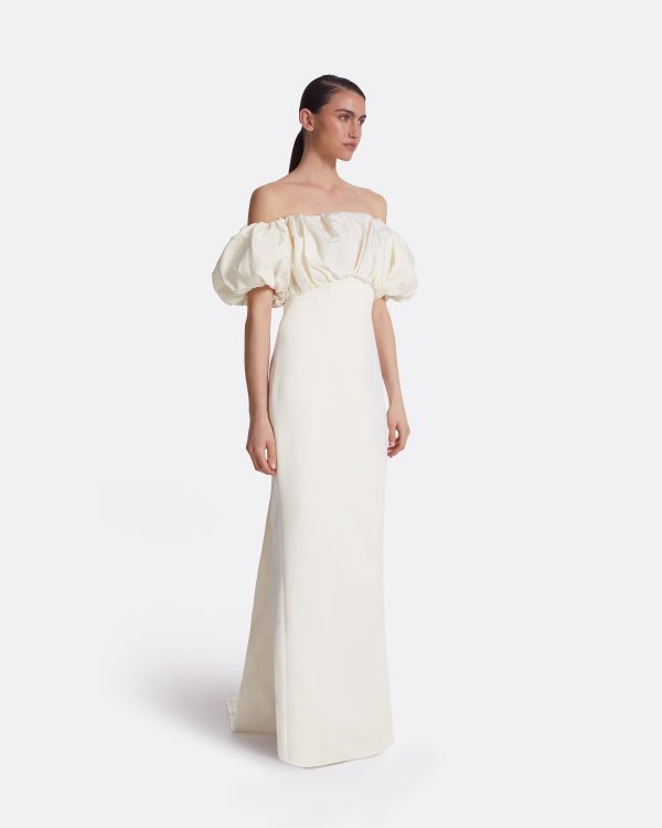 Milia Ivory Long Dress - Image 4