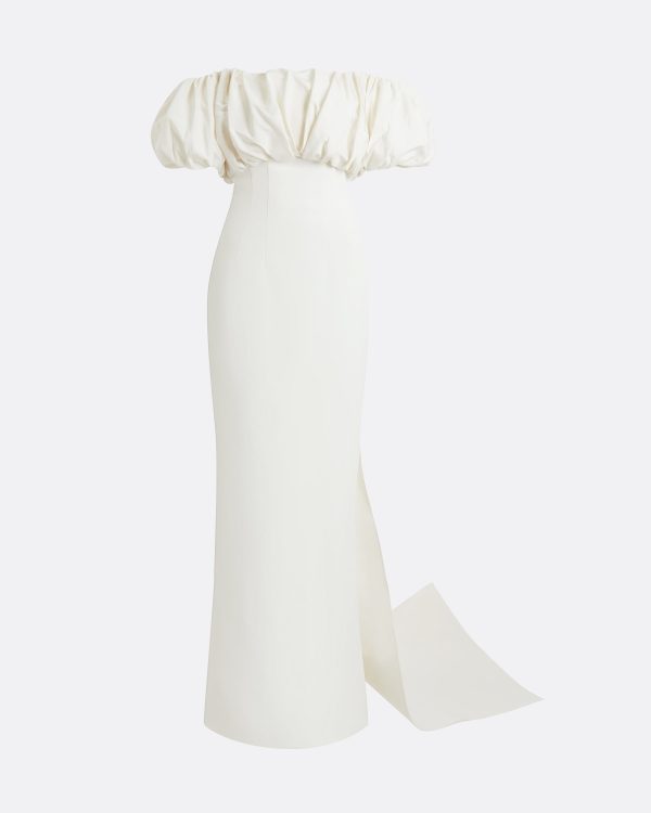 Milia Ivory Long Dress - Image 7