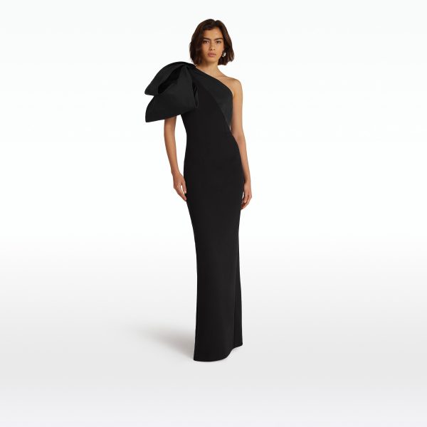 Maelys Black Long Dress - Image 5