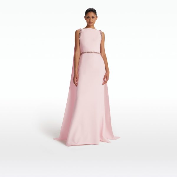 Ginevra Barely Pink Long Dress - Image 6